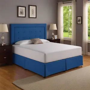 22 Inches Drop Bed Skirt Solid Royal Blue Egyptian Cotton 1000TC
