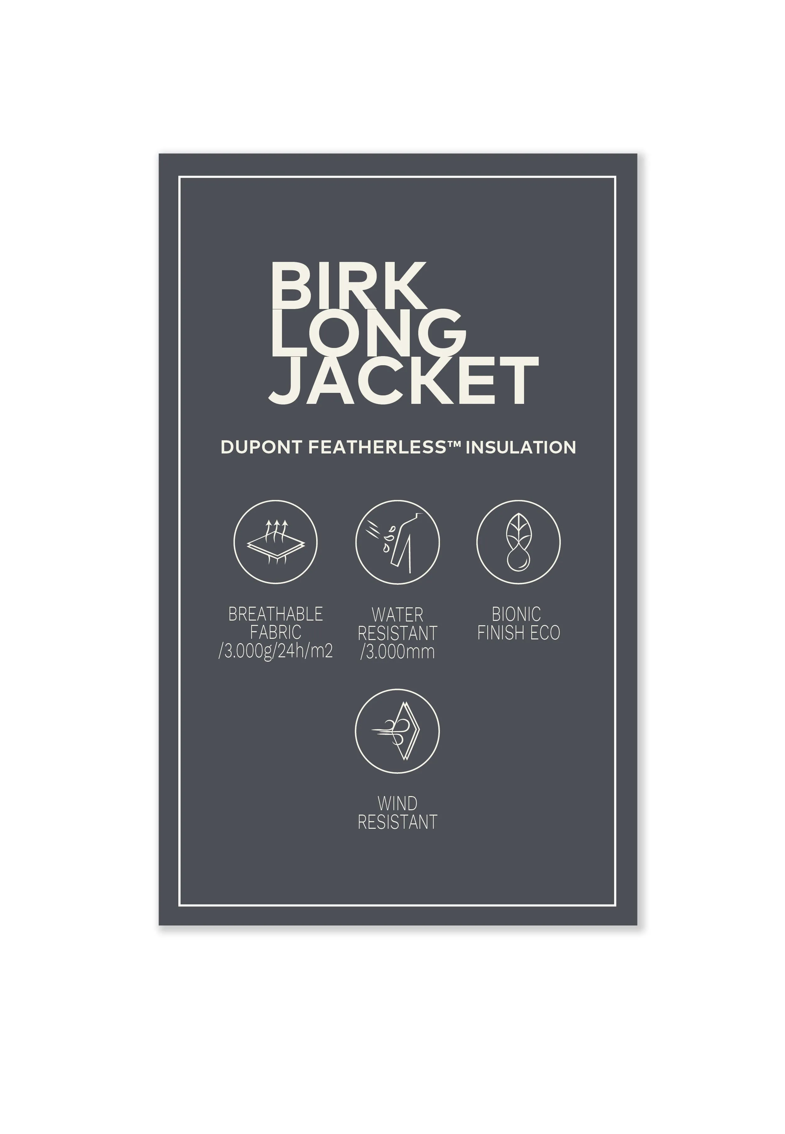 BIRK LONG JACKET - Dark Brown