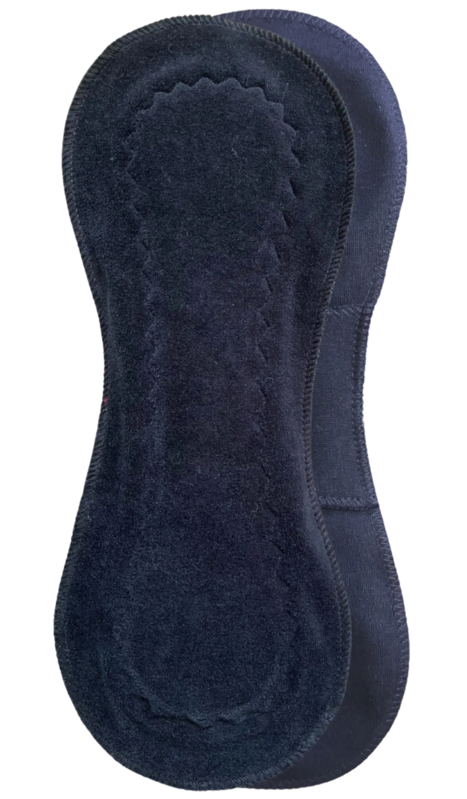 Black Slim Mega Pad - Organic Cotton Reusable Period Pad  Incontinence Pad