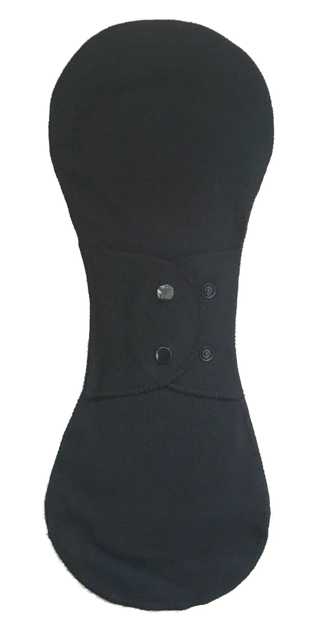 Black Slim Mega Pad - Organic Cotton Reusable Period Pad  Incontinence Pad