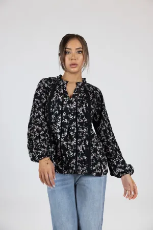 Callie Lace Detail Floral Shirt