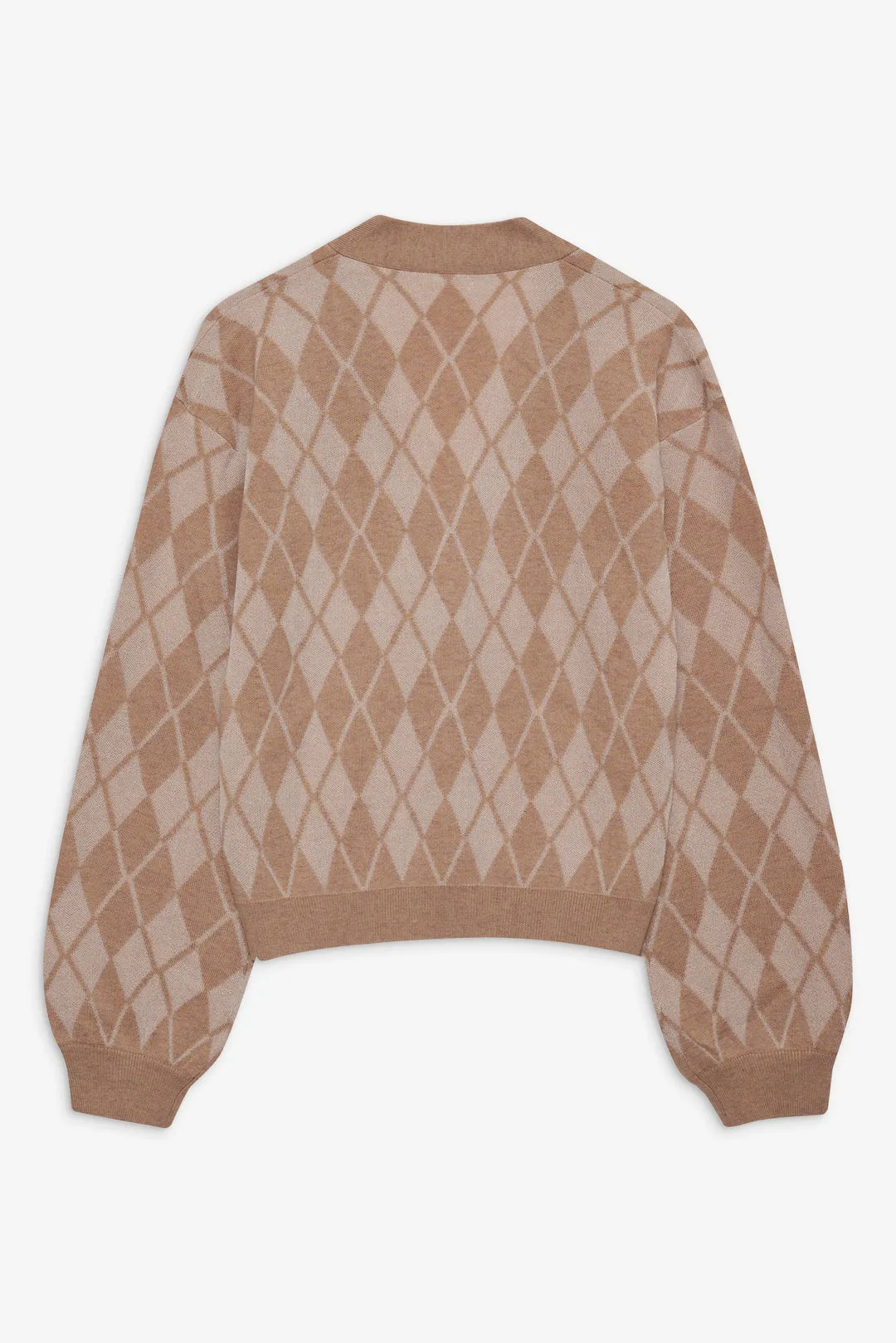 Cassidy Argyle Cardigan - Brown