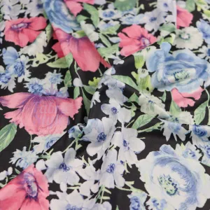 FS984 Floral Soft Touch Silky Stretch Knit Fabric
