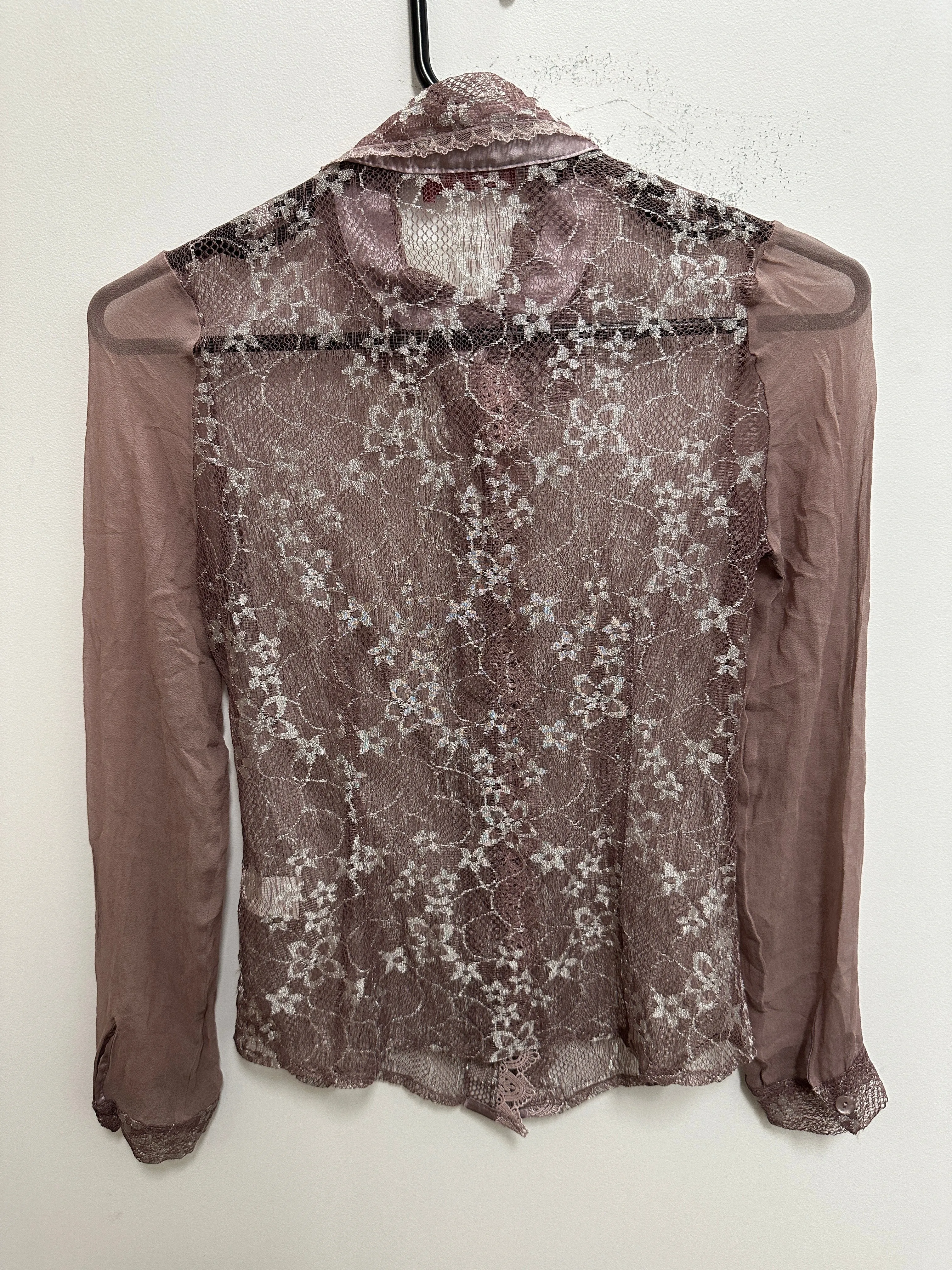 Lilac Floral Lace Top