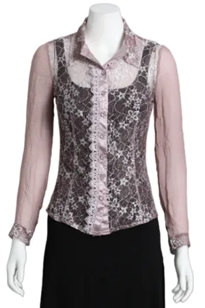 Lilac Floral Lace Top