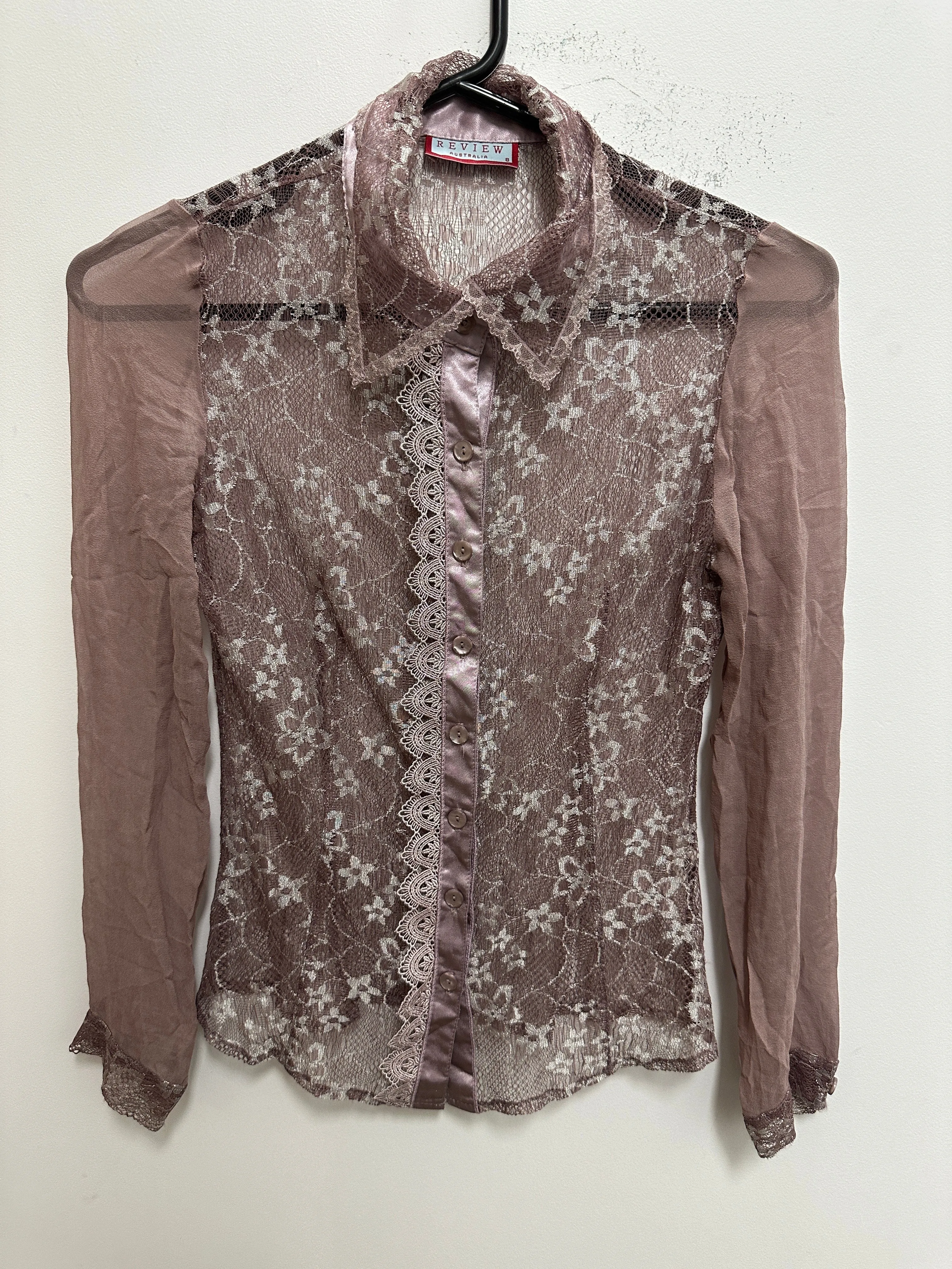 Lilac Floral Lace Top