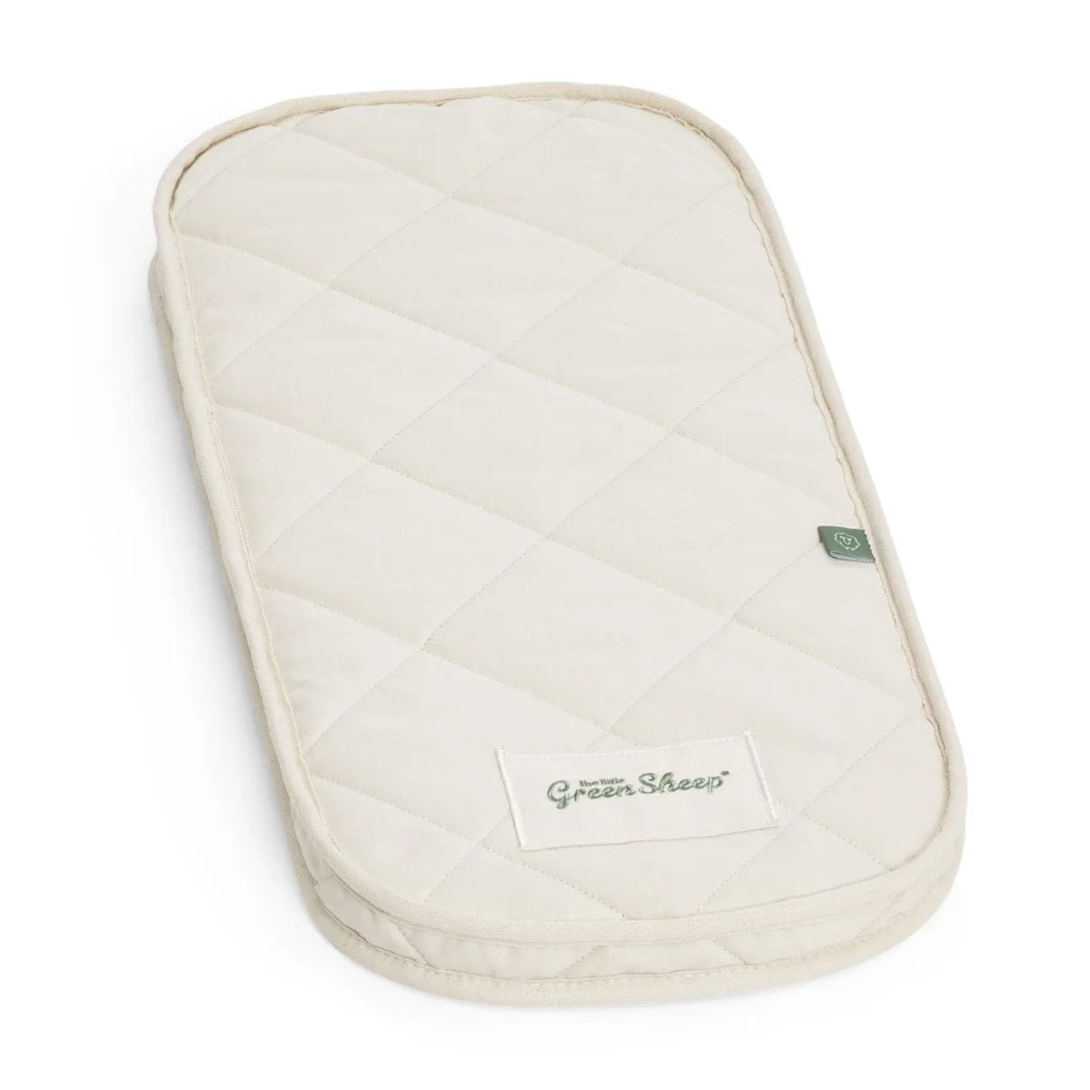Little Green Sheep Natural Moses Basket Mattress to fit Kinder Valley - 72 x 26.5cm