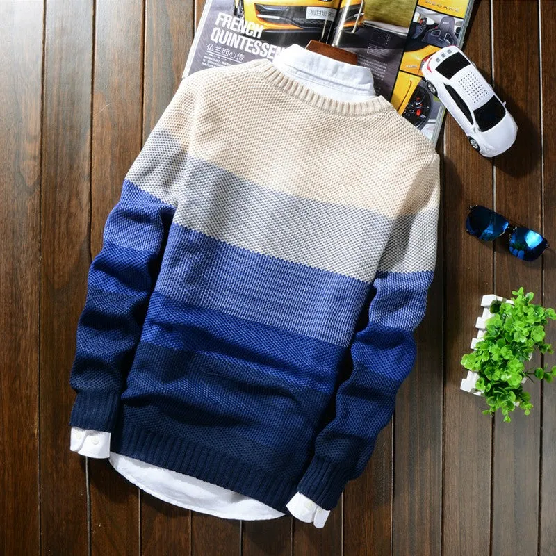 Luxury Wool Striped Sweater