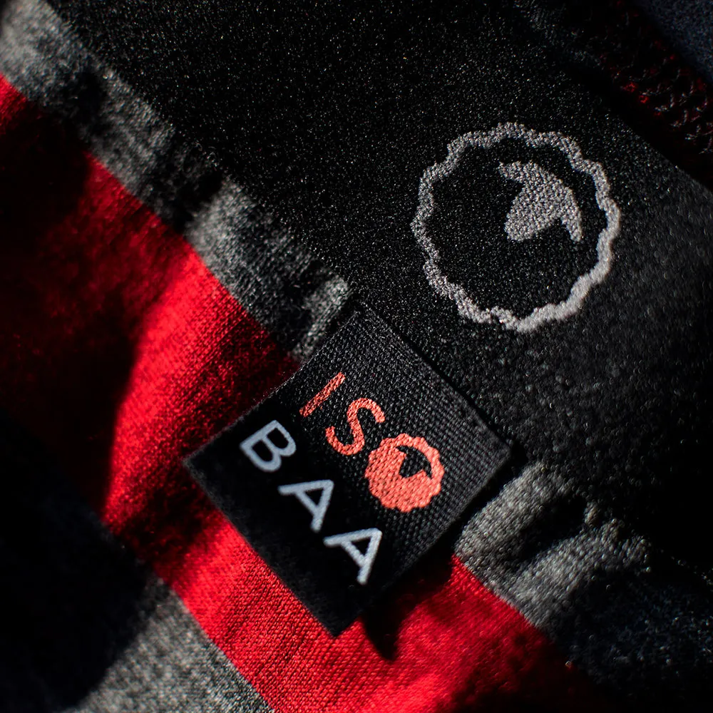 Mens Merino 180 Boxers (Smoke/Red)