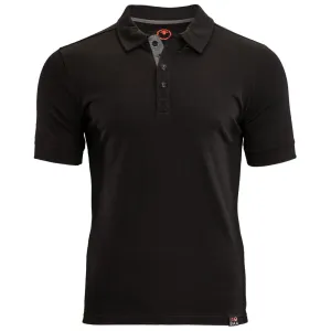 Mens Merino 180 Short Sleeve Polo Shirt (Black)