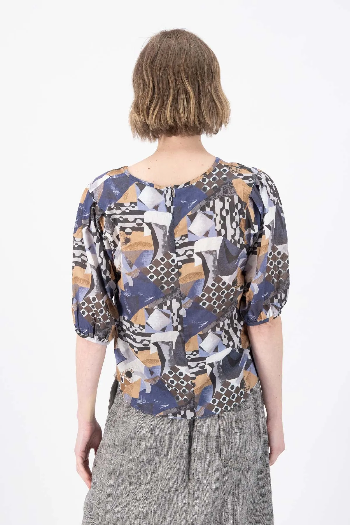 Mezclar Blouse in Seersucker