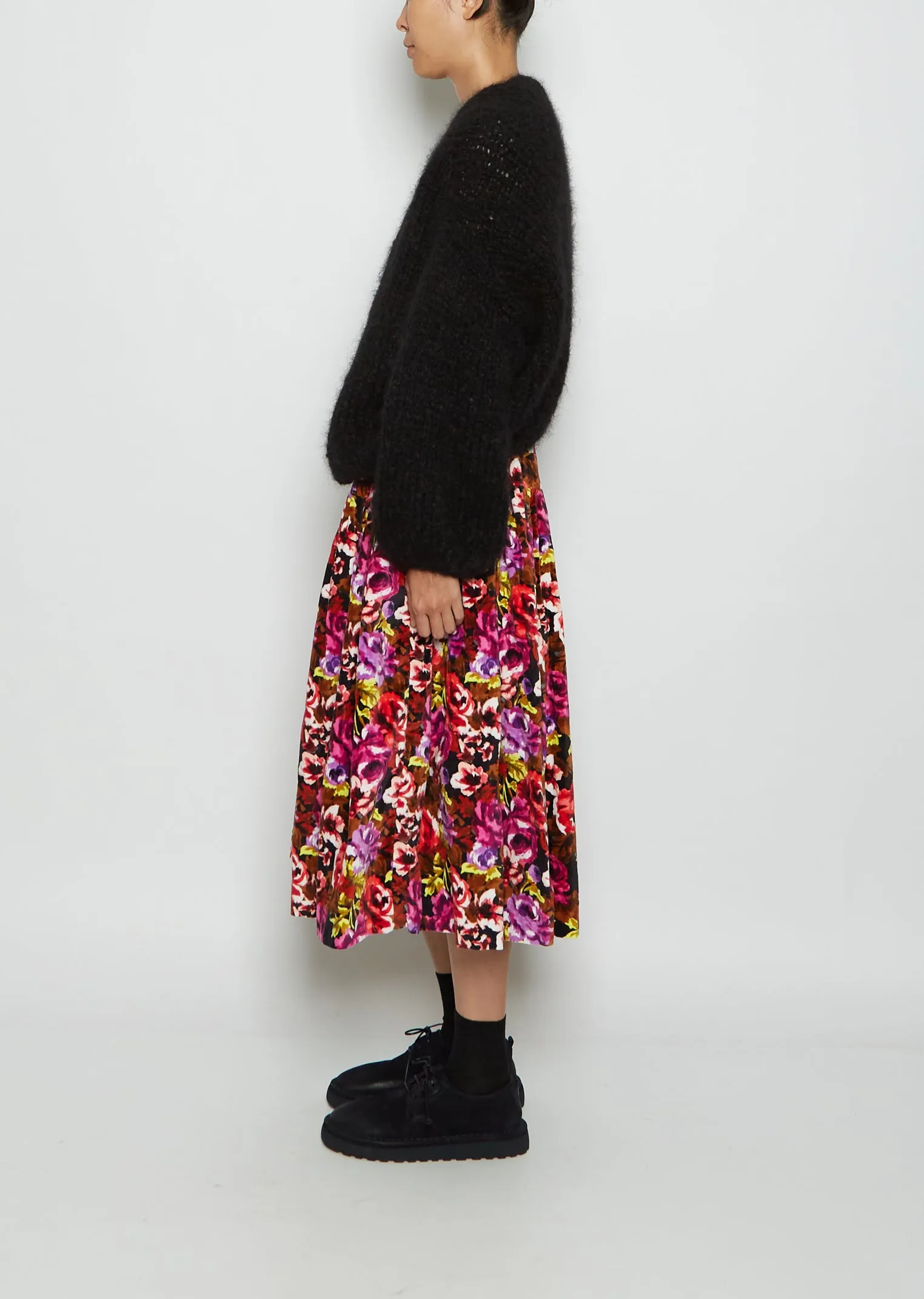 Mohair Cardigan — Black