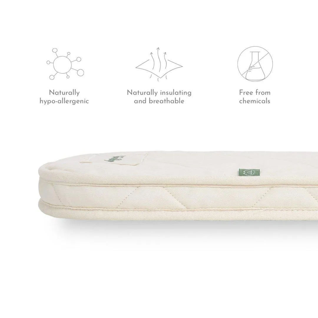 Outlet - The Little Green Sheep Natural Moses Basket Mattress - Mamas & Papas