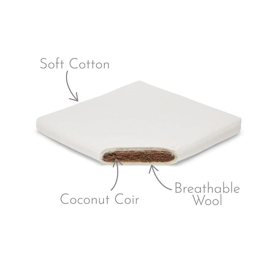 Outlet - The Little Green Sheep Natural Moses Basket Mattress - Mamas & Papas