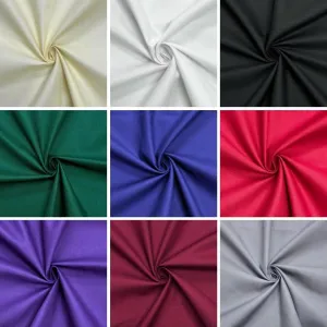 Plain Polycotton Gabardine Twill Fabric