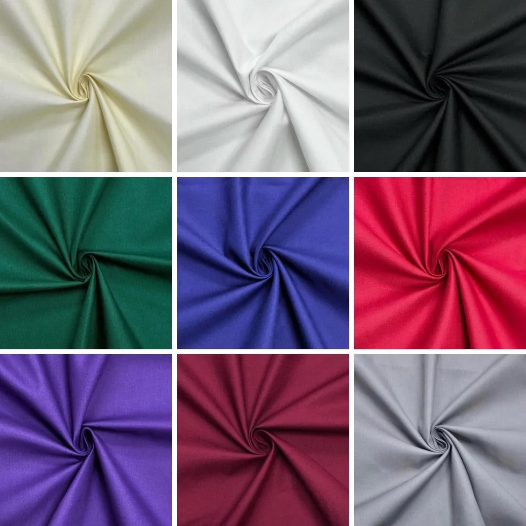 Plain Polycotton Gabardine Twill Fabric