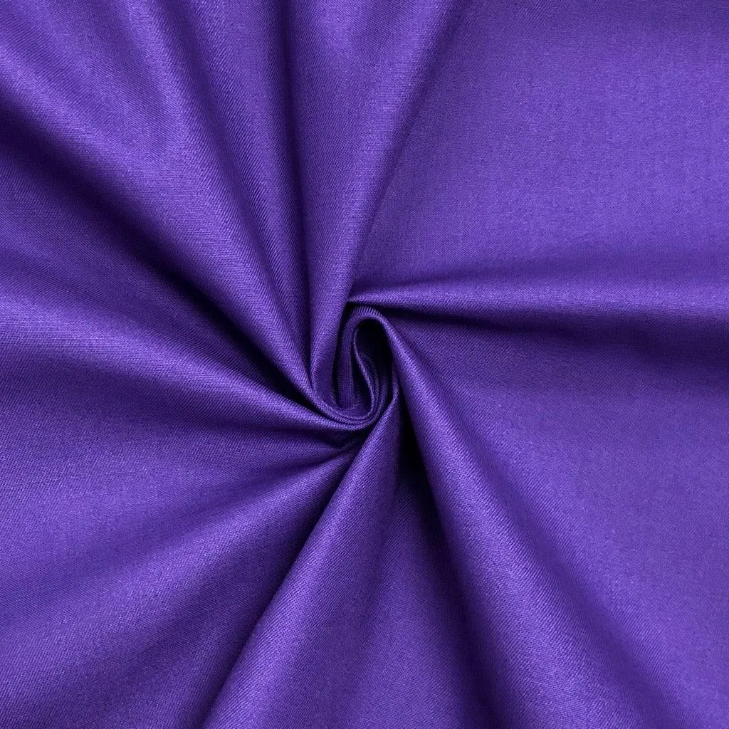 Plain Polycotton Gabardine Twill Fabric