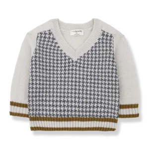 RODERIC jacquard pullover - oatmeal