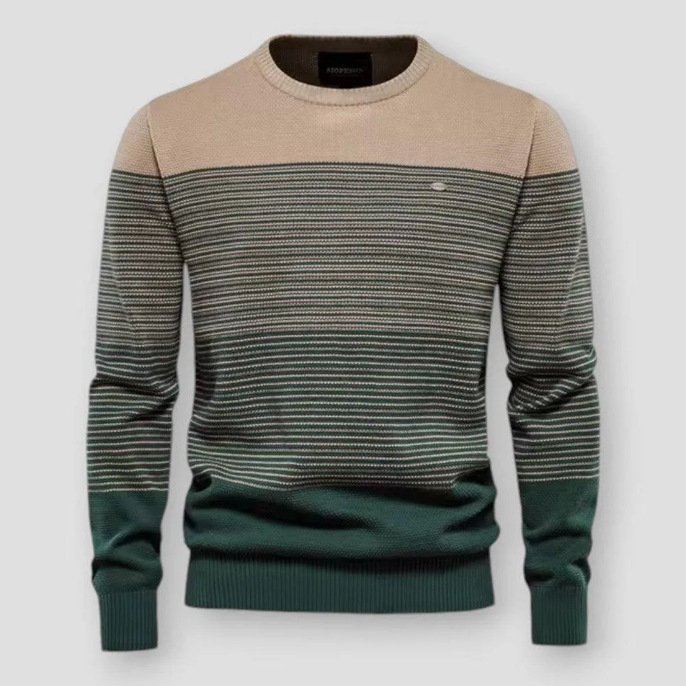 Saint Morris Striped Knitted Pullover