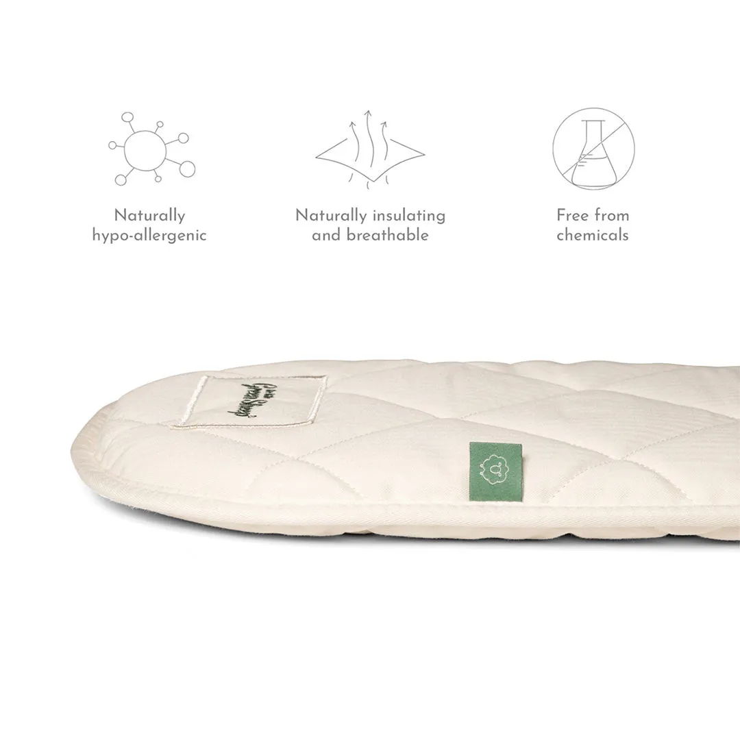 The Little Green Sheep Natural Moses Basket Mattress - Mamas & Papas