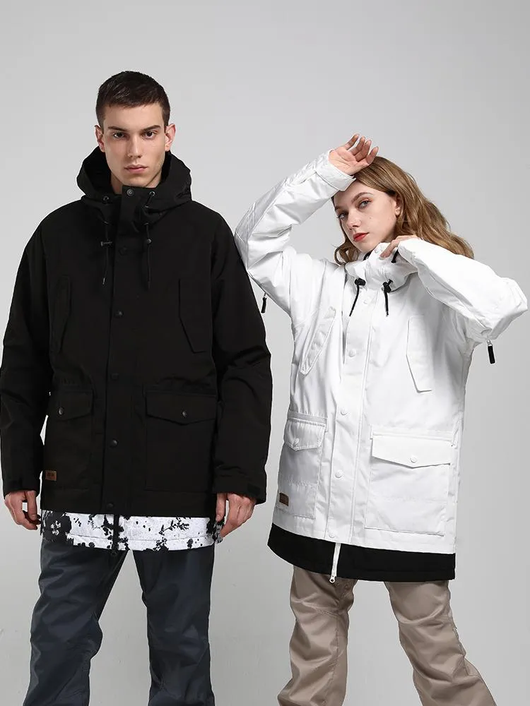winter new ladies black ski suit single and double board waterproof wear-resistant warm ski suit
