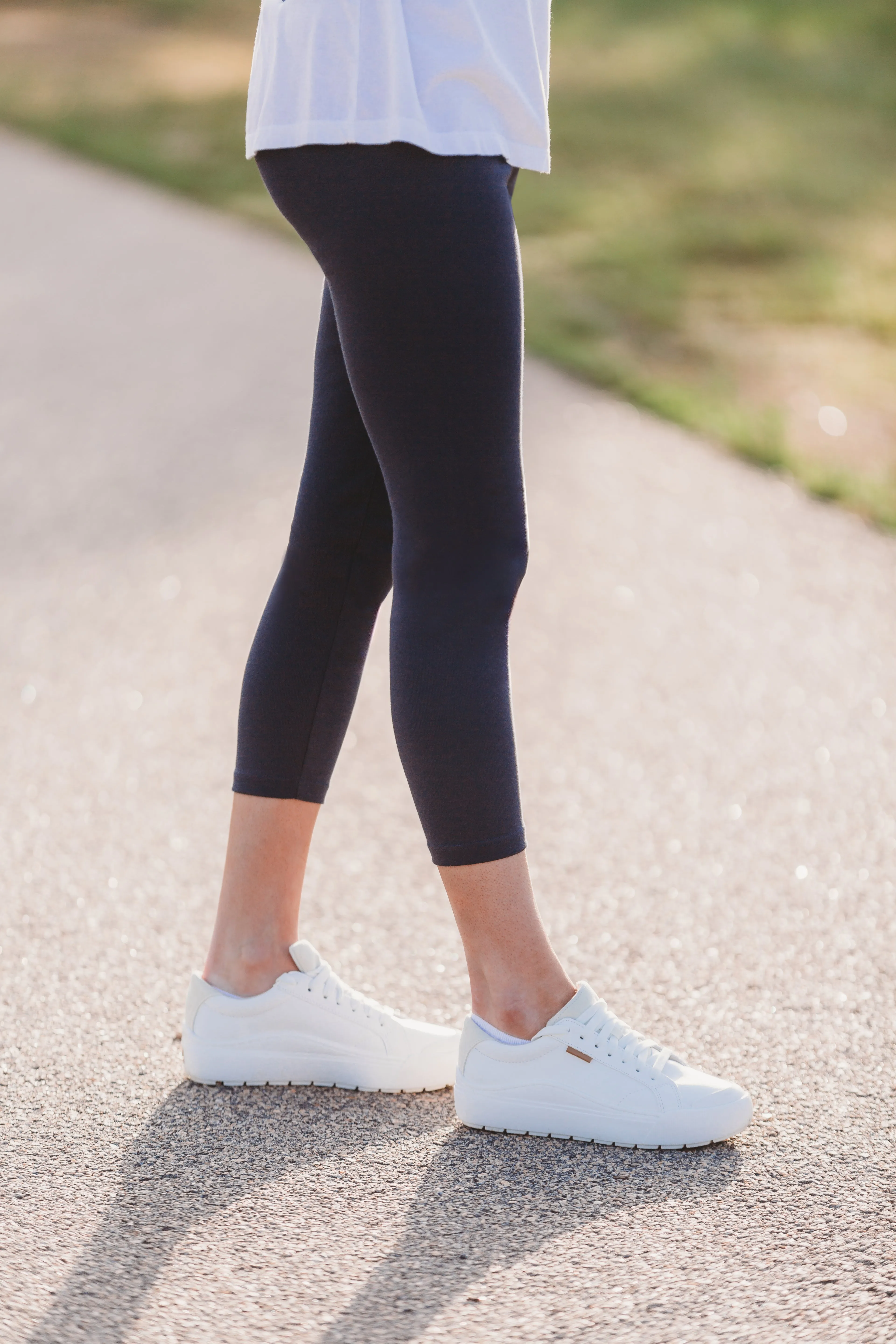Women's 100% Cotton Soft Capri Leggings | Purple