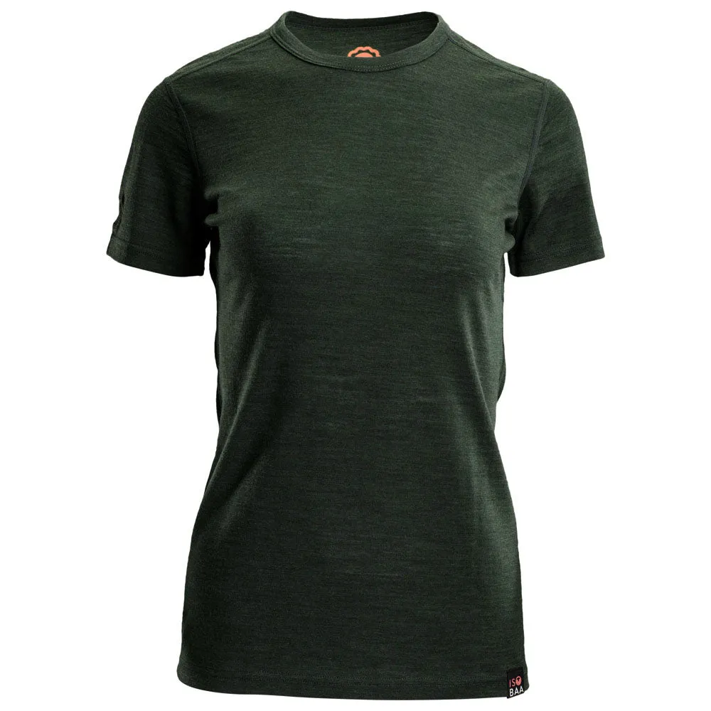 Womens Merino 150 Short Sleeve Crew (Forest)