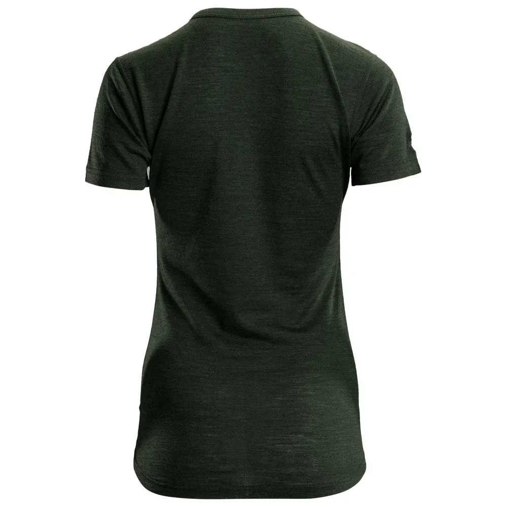 Womens Merino 150 Short Sleeve Crew (Forest)